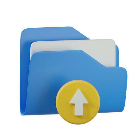 Upload Folder  3D Icon