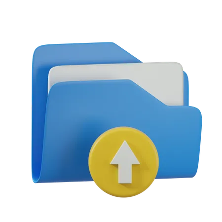 Upload Folder  3D Icon