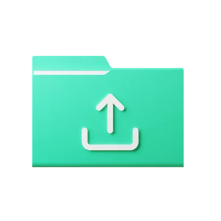 Upload Folder  3D Icon