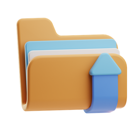 Upload Folder  3D Icon