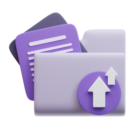 Upload Folder  3D Icon