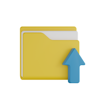 Upload Folder  3D Icon