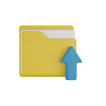 Upload Folder Setting 3D Icon