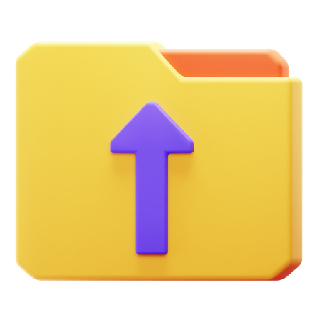 Upload Folder  3D Icon
