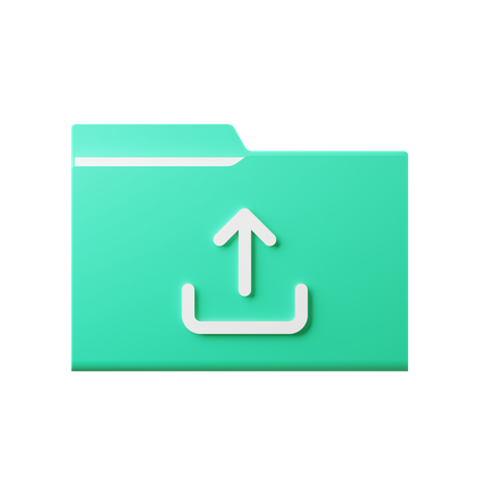 Upload Folder  3D Icon