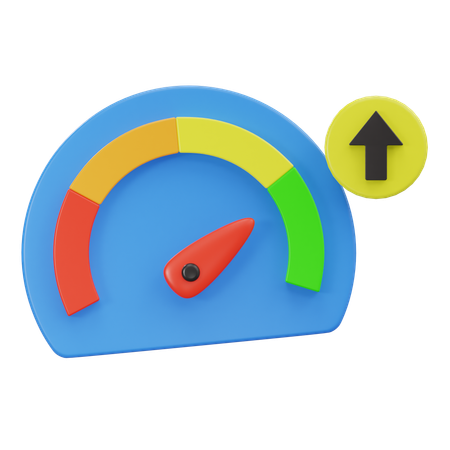 Upload-Geschwindigkeit  3D Icon