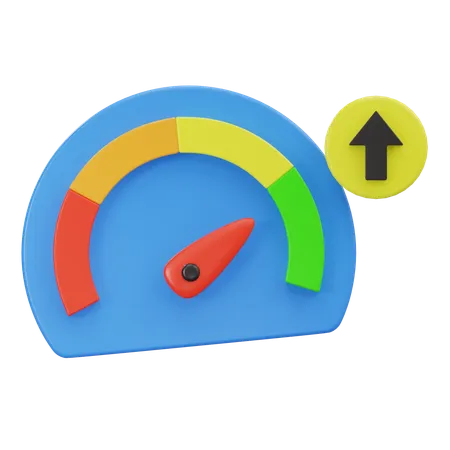 Upload-Geschwindigkeit  3D Icon