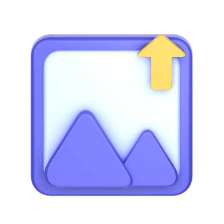 Upload Image  3D Icon