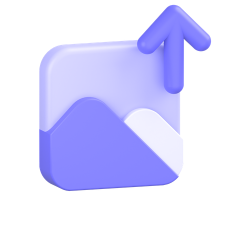 Upload Image  3D Icon