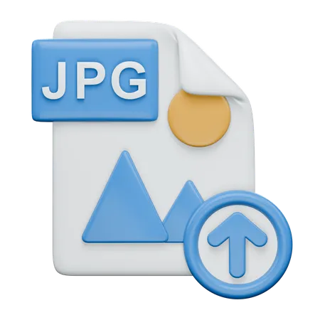 Upload Image File  3D Icon