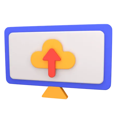 Upload Information 3D Icon