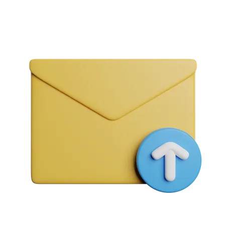 Outgoing Messages Letter 3D Icon