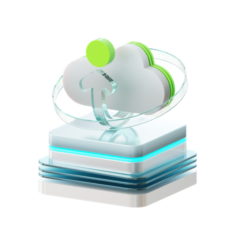 Upload para nuvem  3D Icon