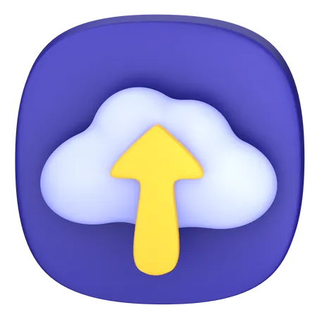 Upload para nuvem  3D Icon