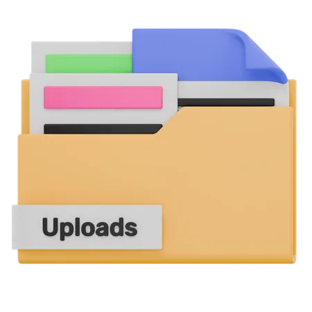 Upload-Ordner  3D Icon