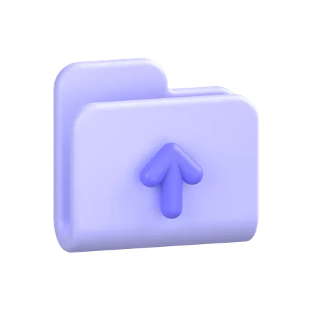 Ordner hochladen  3D Icon