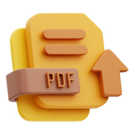 Upload Pdf File  3D Icon