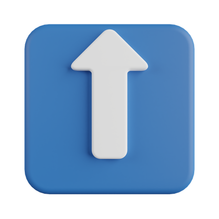 Pfeil hochladen  3D Icon