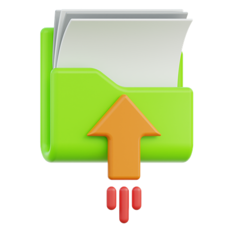 Upload Process  3D Icon