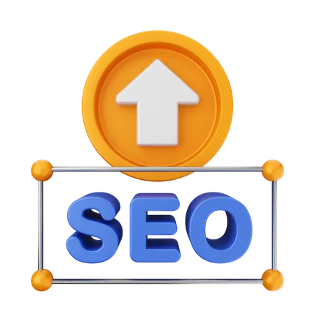 Upload Seo  3D Icon