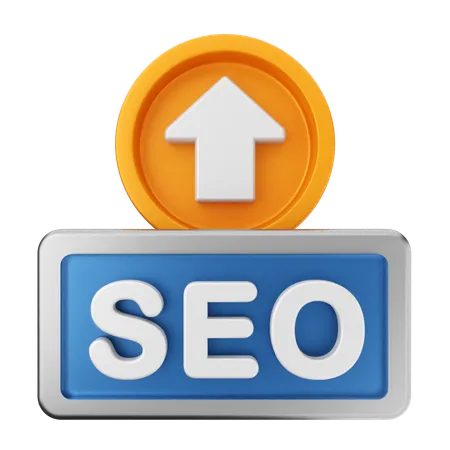 Upload Seo  3D Icon