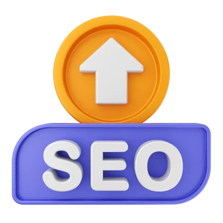 Upload Seo  3D Icon