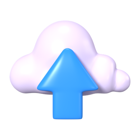 Upload to Cloud  3D Icon