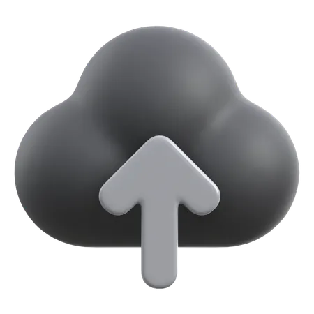Upload To Cloud  3D Icon