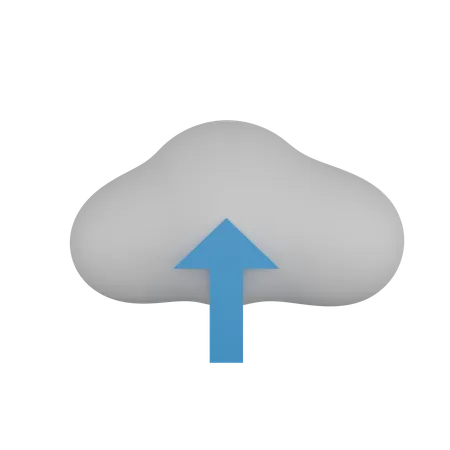 Upload To Cloud  3D Icon