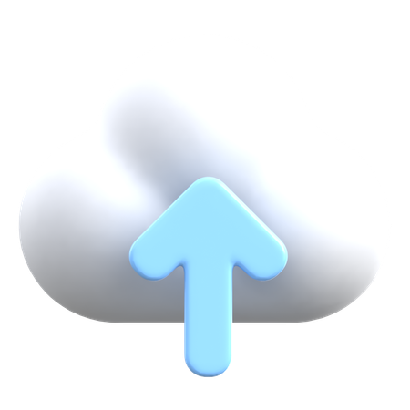 Upload to Cloud  3D Icon