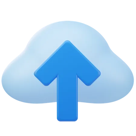 Upload To Cloud  3D Icon