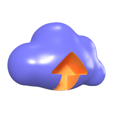 Upload to Cloud  3D Icon