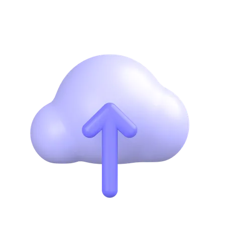 Upload To Cloud  3D Icon