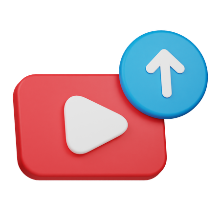 Upload Video  3D Icon