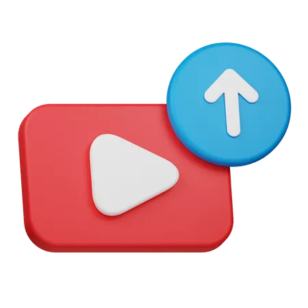 Upload Video  3D Icon