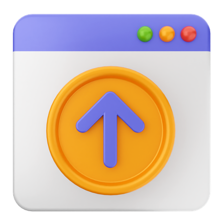 ウェブサイトをアップロード  3D Icon