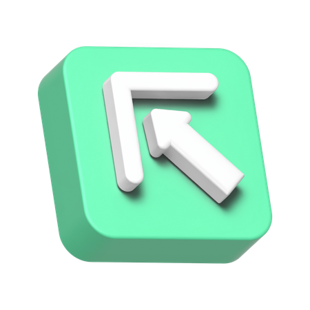 Upper Left Corner  3D Icon