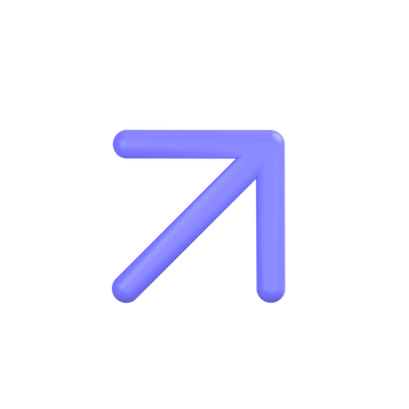 Upper-right-arrow  3D Icon