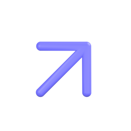 Upper-right-arrow  3D Icon