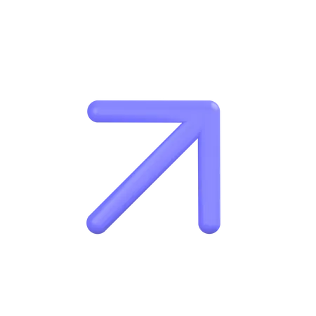Upper-right-arrow  3D Icon