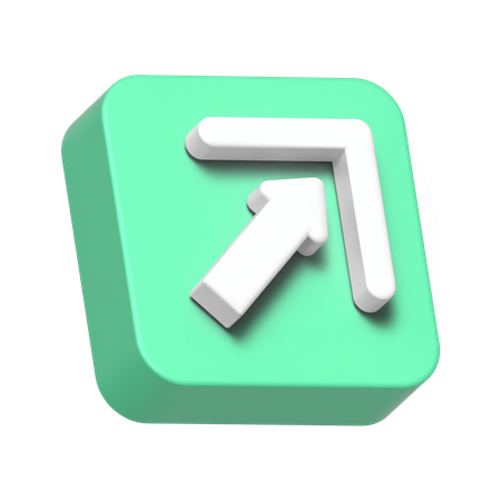 Upper Right Corner  3D Icon