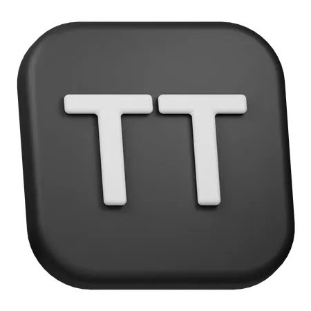 Uppercase  3D Icon