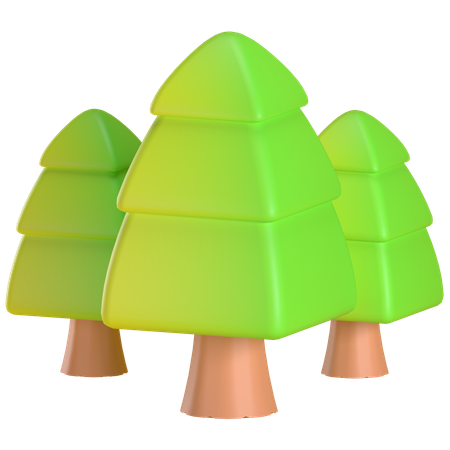 Üppiger Wald  3D Icon