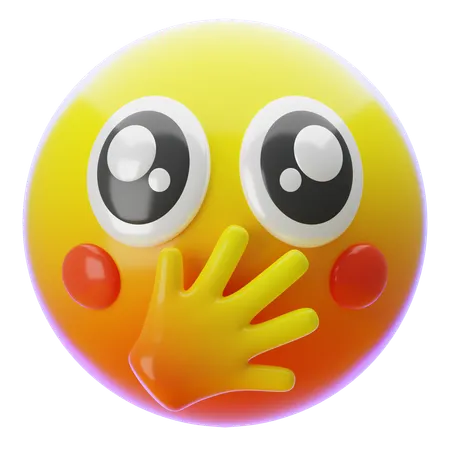 Hoppla-Emoji  3D Icon
