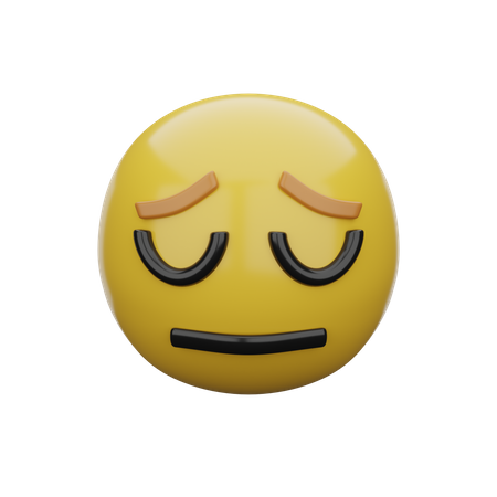 Upset Face  3D Emoji