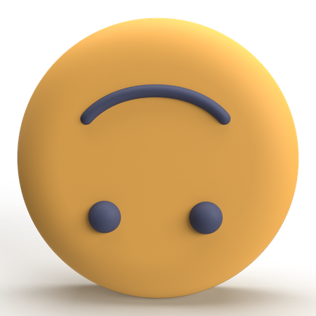 Upside Down Emoji  3D Icon