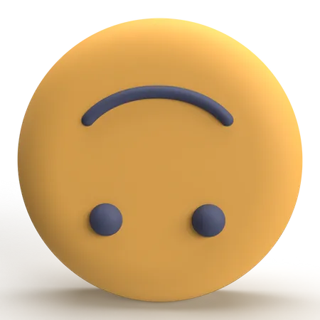 Upside Down Emoji  3D Icon