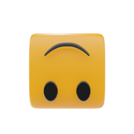 Upside Down Face  3D Icon