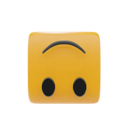 Upside Down Face  3D Icon