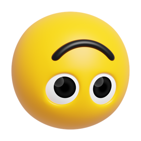 Upside-Down Face Emoji  3D Icon